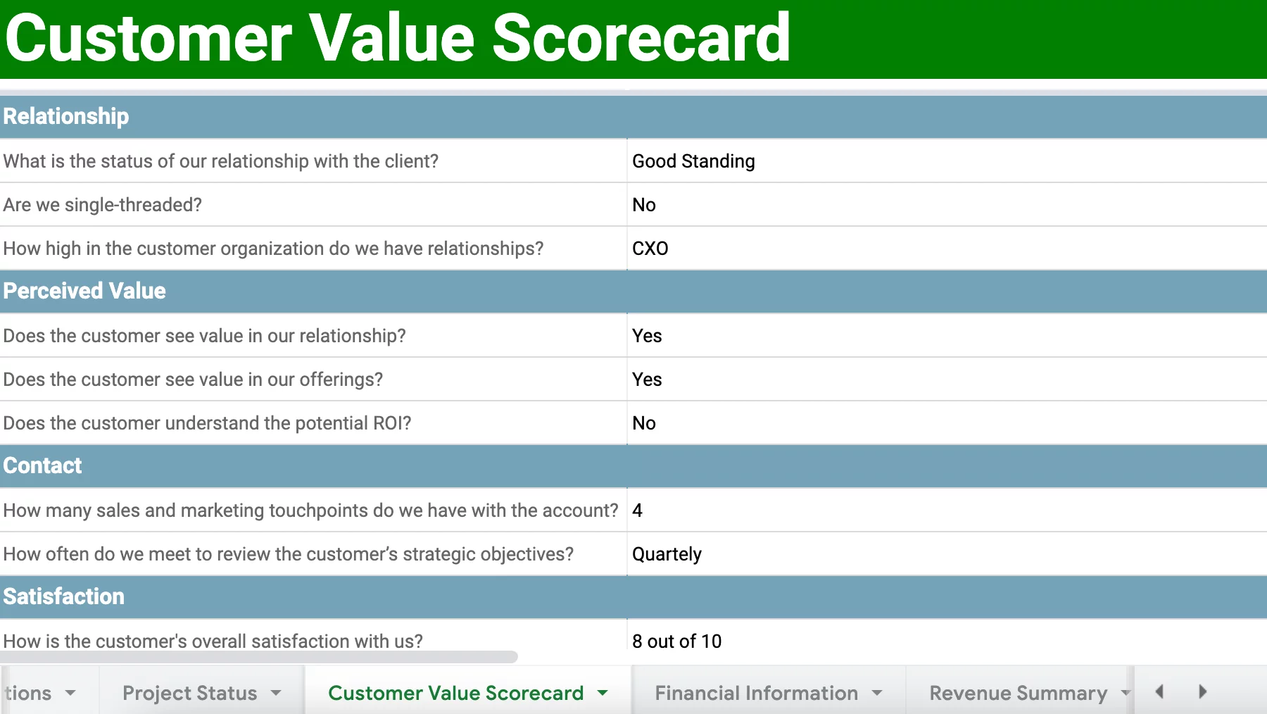 Image of Account Planning Template